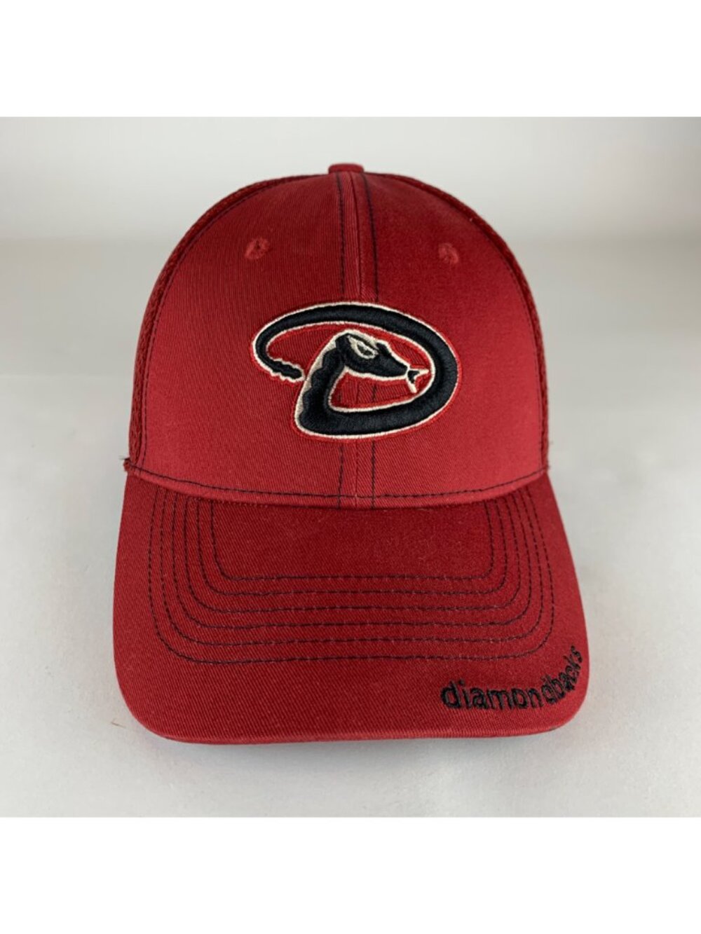 Arizona Diamondbacks MLB Red New Era 39Thirty Stretch Fitted Hat Mens M/L - Picture 2 of 5